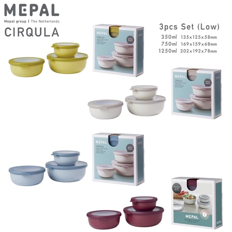 MEPAL "Cirqula -Low 3pcs Set-"(サーキュラ浅型3点セット)