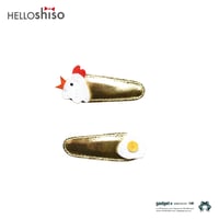 HELLO shiso "Chicken+ Egg Clips"
