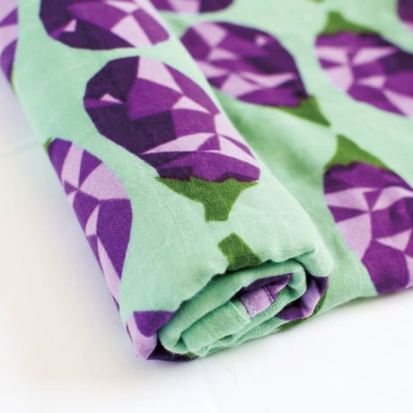 OLIVER+KIT - Cotton Single Blanket - "Eggplant"