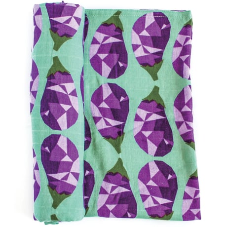 OLIVER+KIT - Cotton Single Blanket - "Eggplant"