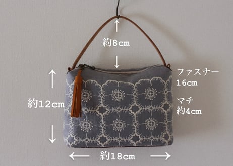 タッセル付きミニ2wayバッグ
