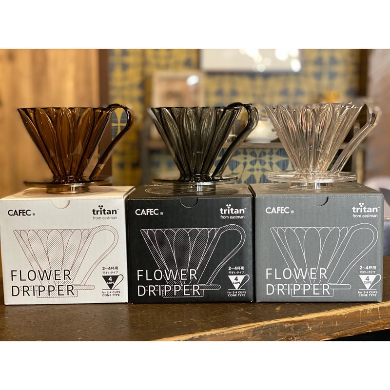 【新品・未使用】ルータインドラシューテ　フリーカップ　フラワー CAFEC フラワードリッパー トライタン素材 2〜4杯用 | 珈琲焙煎所 豆Lab.