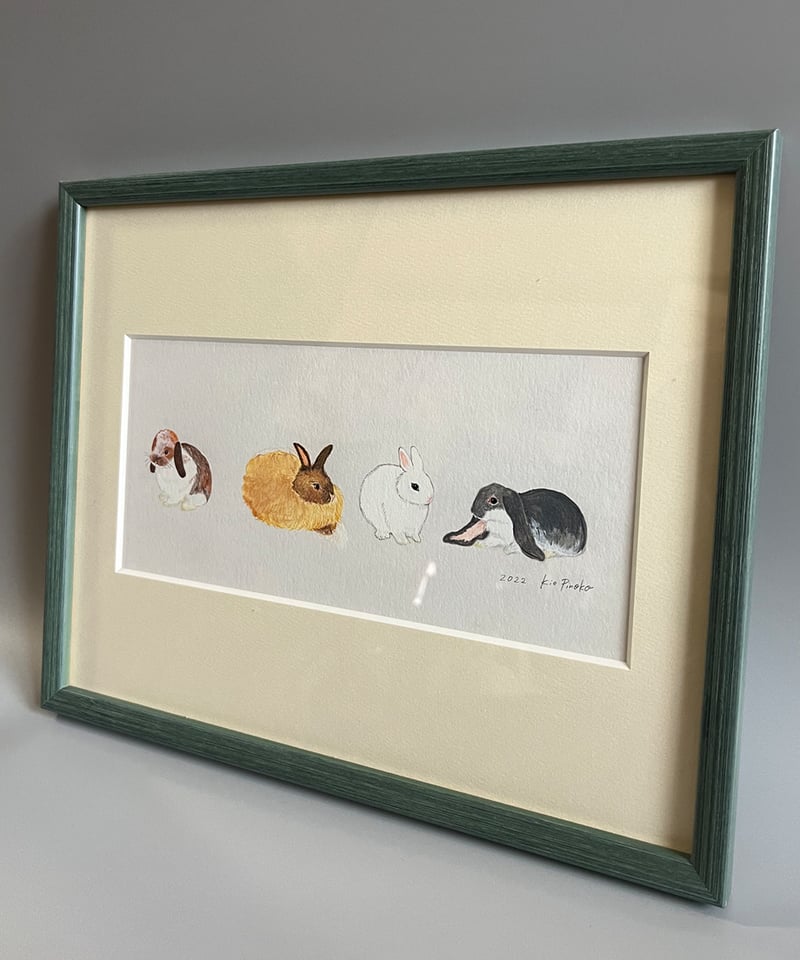 絵本原画「うさぎ」 | キエピノコ Kie Pinoko