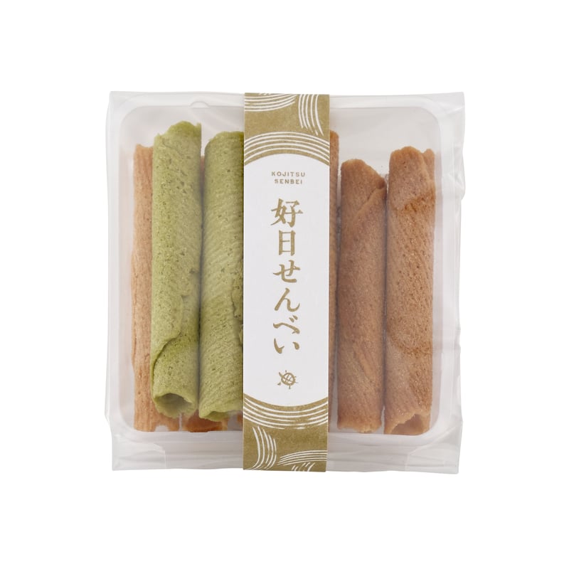 瓦せんべい18枚 × 好日せんべい4種2列 × 咲咲もなか4個（7581-H4