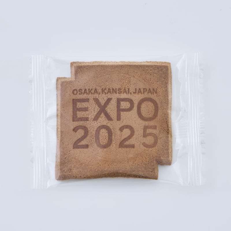 EXPO2025ミャクミャク瓦せんべい 16枚入箱（1枚包 X 16