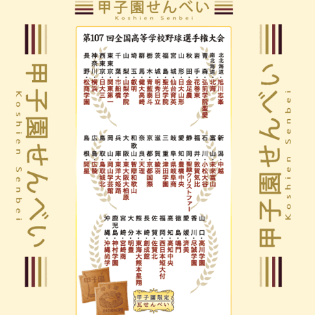 甲子園せんべい【2026年夏ver】