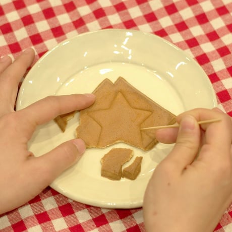 かたぬき瓦せんべい4枚袋