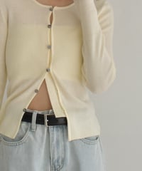 Compact Rib Knit Cardigan t1911-364