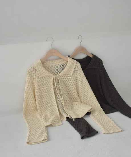 Crochet Knit Cardigan Tops t1911-439