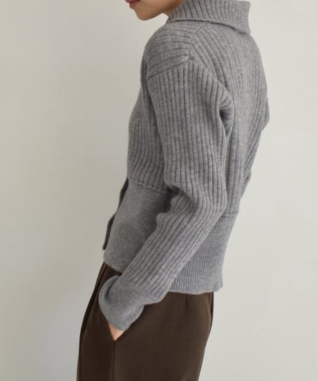 Polo Rib Knit Cardigan