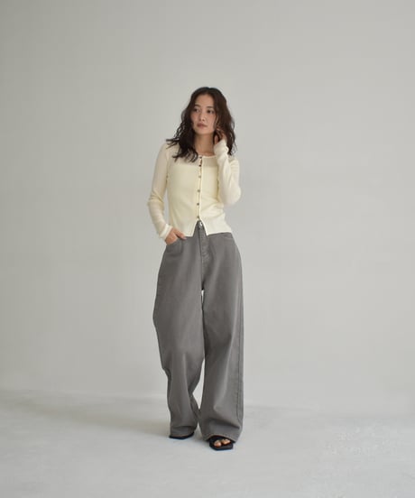 Straight Denim Pants（Greige）bo2000-147
