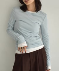 Long sleeve Sheer Tops t1911-444