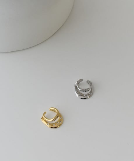 Stone Twoline Earcuff p1910-34