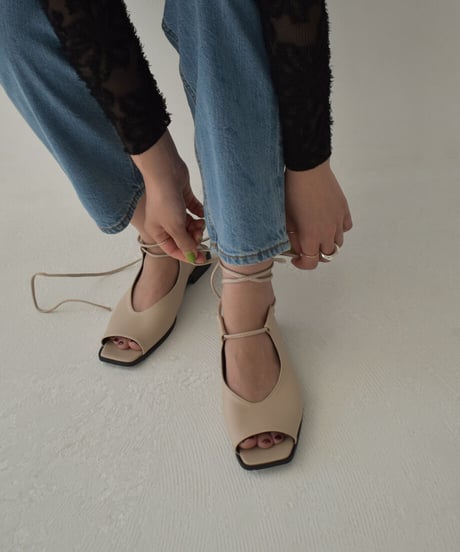 Square Toe Laceup Sandal s1912-35