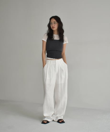 Tuck Linen Pants bo2000-164