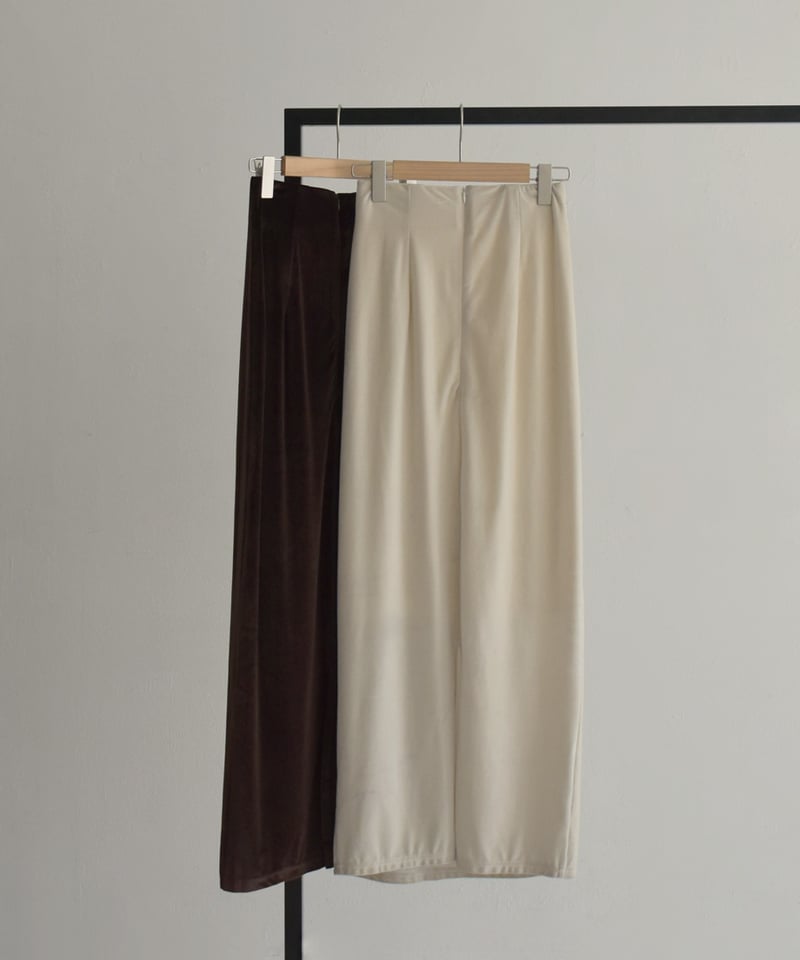 Velor Highwaist Pencil Skirt bo2000-129 | cizatto