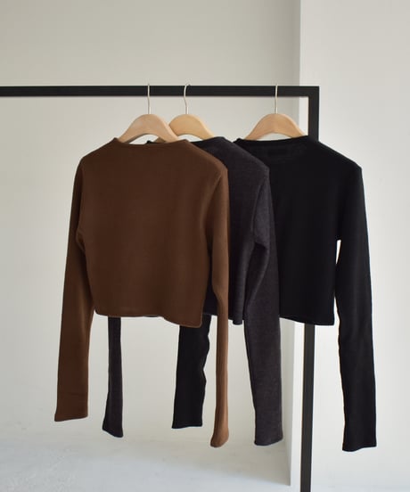 Crew Neck Short Cardigan t1911-223