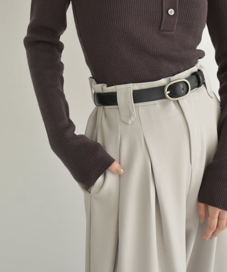 Double Tuck Highwaist Pants bo2000-140