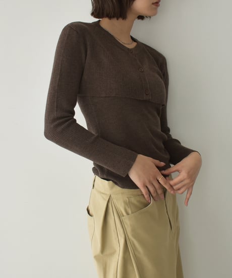 Rib Layered Knit Set t1911-434