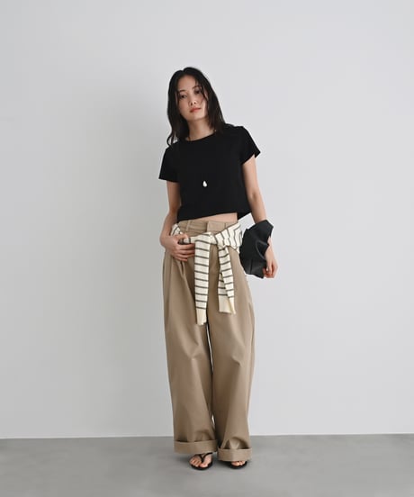 Double Tuck Wide Pants bo2000-189