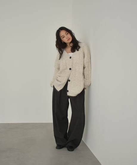Plaid Pattern Knit Cardigan t1911-477