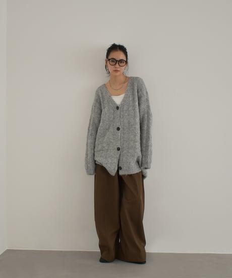 Plaid Pattern Knit Cardigan t1911-477