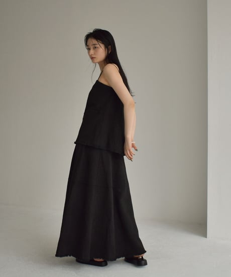 Cottonlinen Jacquard Camisole【セットアップ着用可能】 t1911-203