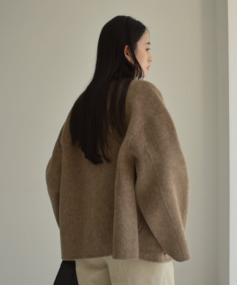 Wool Rever Short Coat t1911-309 | cizatto Wool Rever Short Coat t1911-309 | cizatto