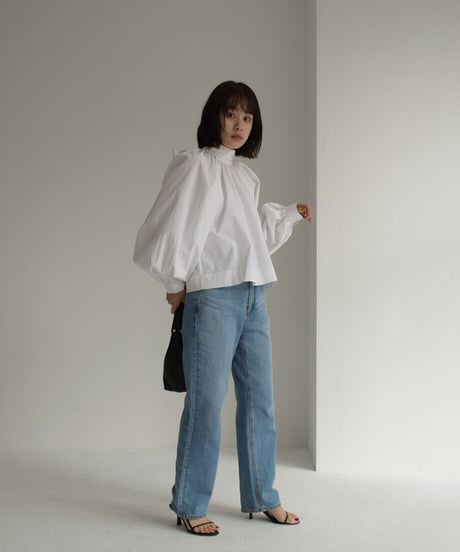 Bowtie Neck Volume Blouse t1911-180