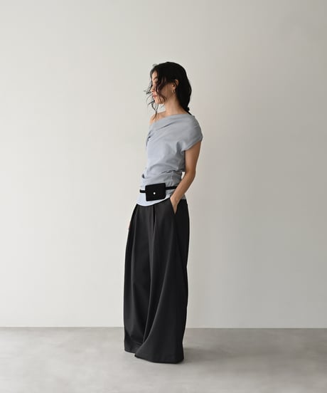 Asymmetry Gather Tops t1911-537