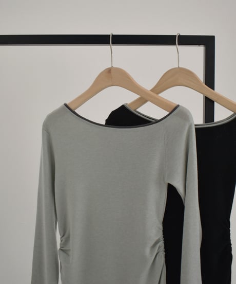 Bicolor One Shoulder Tops t1911-452