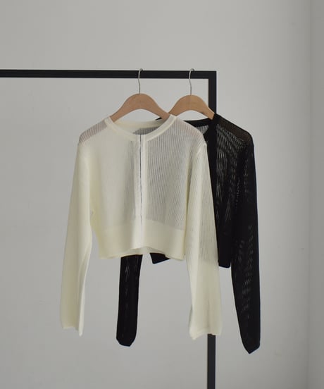 Mesh Knit Cardigan t1911-436