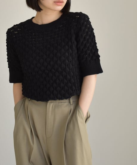 Short Sleeve Knit Tops t1911-216