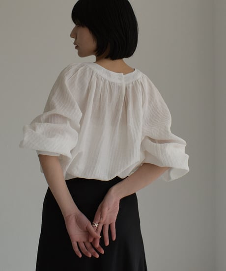 Stripe Sheer Blouse t1911-178