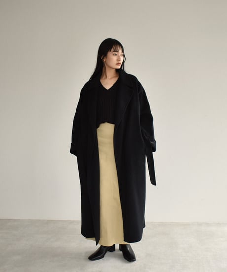 Wool Gown Coat（Black）