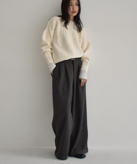 Cable Knit Pullover t1911-341