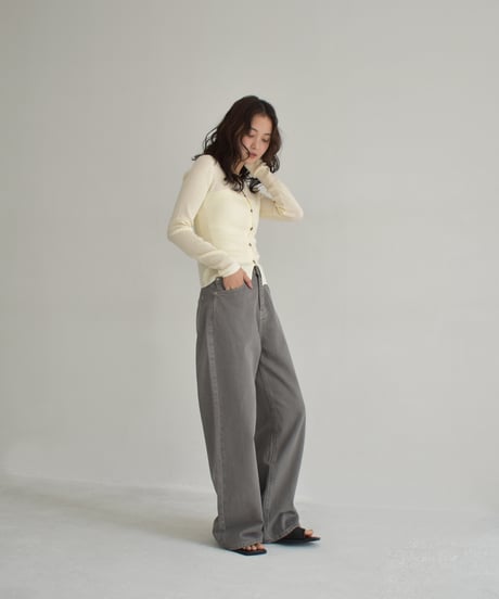 Straight Denim Pants（Greige）bo2000-147