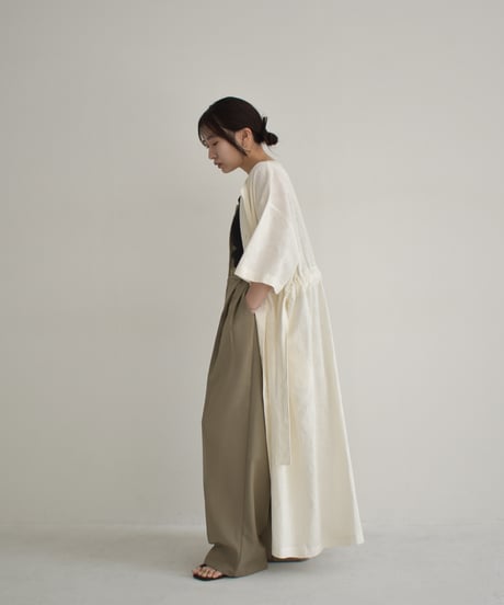 【STUDIO ENUL】Linen Gown Dress 400003