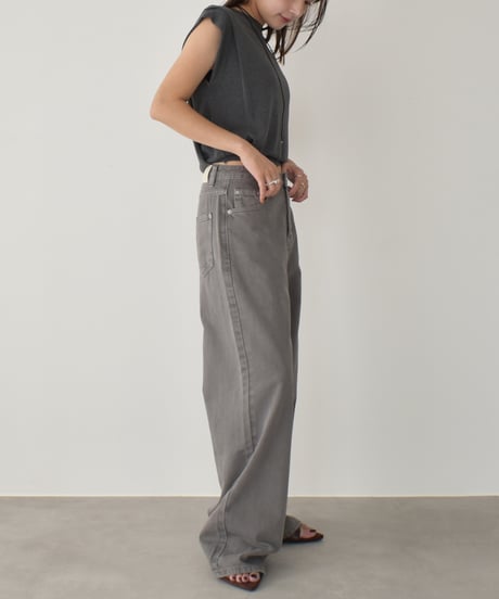 Shoulder Tuck Knit Tops t1911-426
