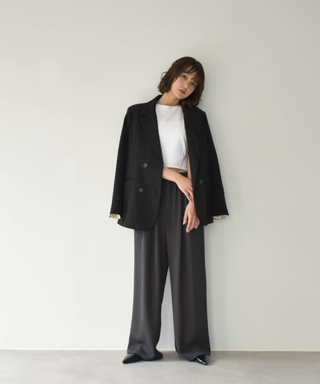 Relax Wide Pants（Dark gray）bo2000-169