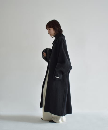 Dolman Sleeve Wool Coat（Charcoal） c1911-64