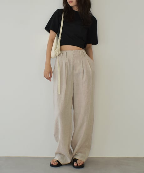 Tuck Linen Pants bo2000-164