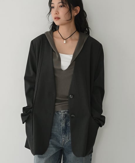 Vneck Hood Knit Tops t1911-503