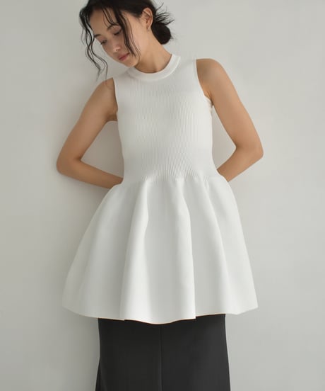 Peplum Knit Tops t1911-401