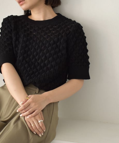Short Sleeve Knit Tops t1911-216