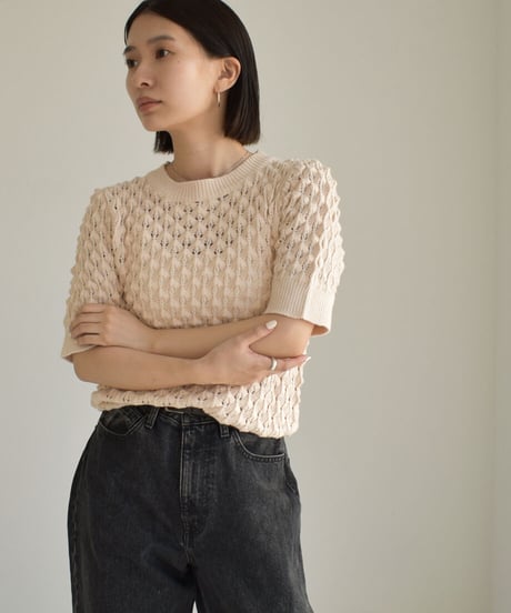 Short Sleeve Knit Tops t1911-216