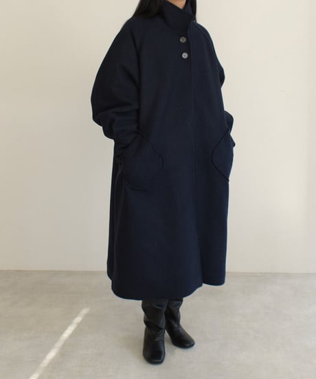 Puff Sleeve Raglan Coat（Purplebrown,Navy）c1911-13