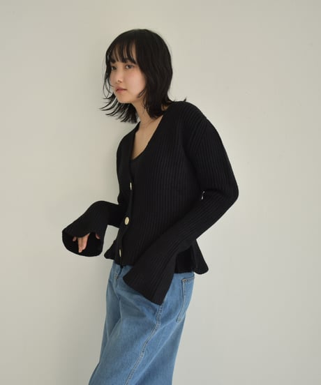 Peplum Knit Cardigan t1911-133