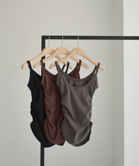 Side Gather Camisole Tops t1911-390
