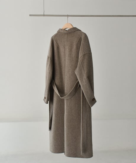 Cocoon Sleeve Wool Long Coat（Mocha）c1911-34